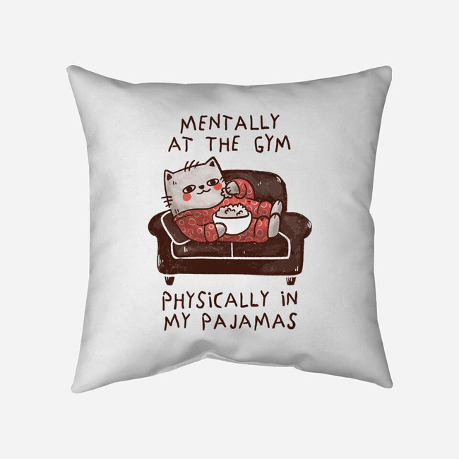 Mentally At The Gym-None-Removable Cover w Insert-Throw Pillow-koalastudio