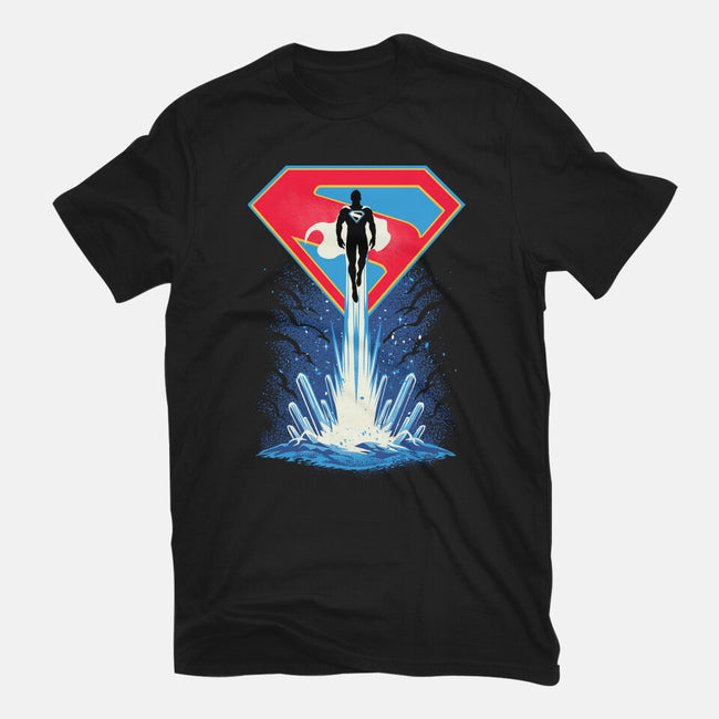 Man Of Tomorrow-Mens-Basic-Tee-sarudrawss