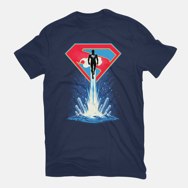Man Of Tomorrow-Womens-Fitted-Tee-sarudrawss