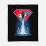 Man Of Tomorrow-None-Fleece-Blanket-sarudrawss