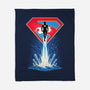 Man Of Tomorrow-None-Fleece-Blanket-sarudrawss