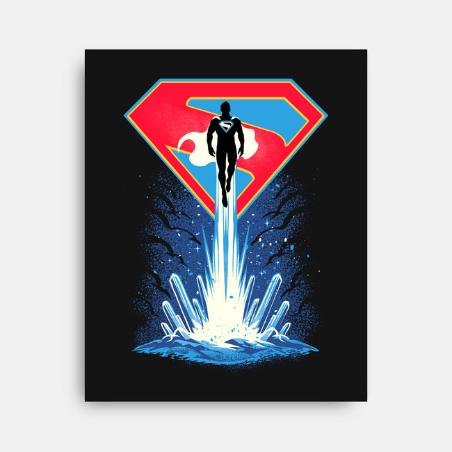 Man Of Tomorrow-None-Stretched-Canvas-sarudrawss