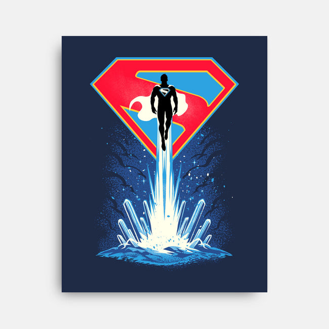 Man Of Tomorrow-None-Stretched-Canvas-sarudrawss