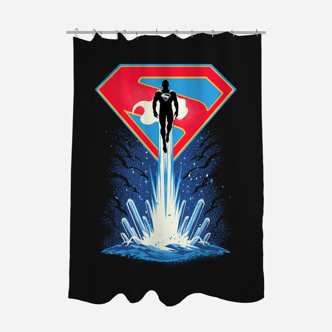 Man Of Tomorrow-None-Polyester-Shower Curtain-sarudrawss