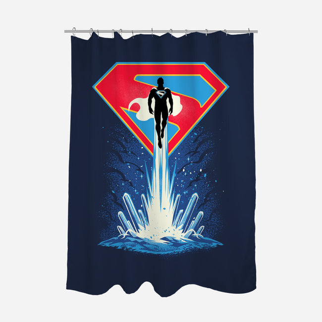 Man Of Tomorrow-None-Polyester-Shower Curtain-sarudrawss
