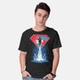 Man Of Tomorrow-Mens-Basic-Tee-sarudrawss