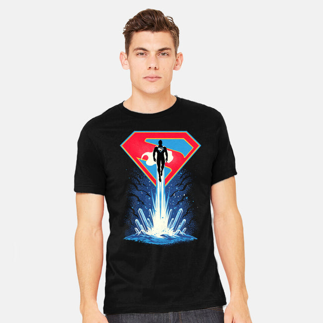 Man Of Tomorrow-Mens-Heavyweight-Tee-sarudrawss