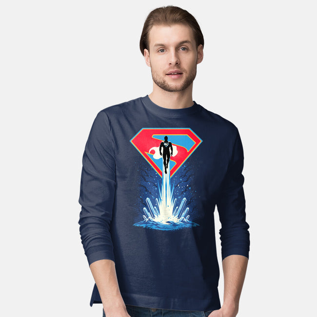 Man Of Tomorrow-Mens-Long Sleeved-Tee-sarudrawss