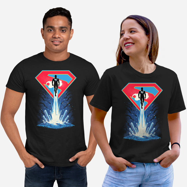 Man Of Tomorrow-Unisex-Basic-Tee-sarudrawss