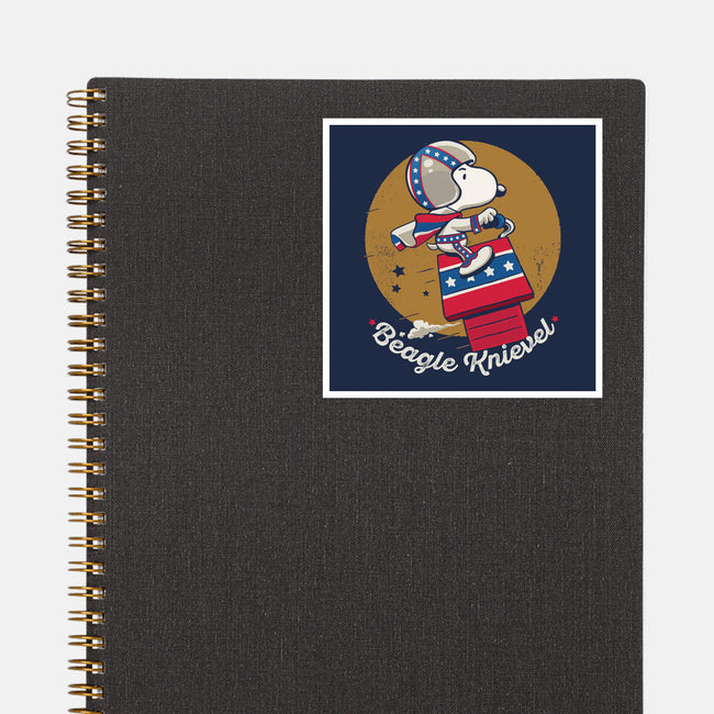 Beagle Knievel-None-Glossy-Sticker-Popnotic
