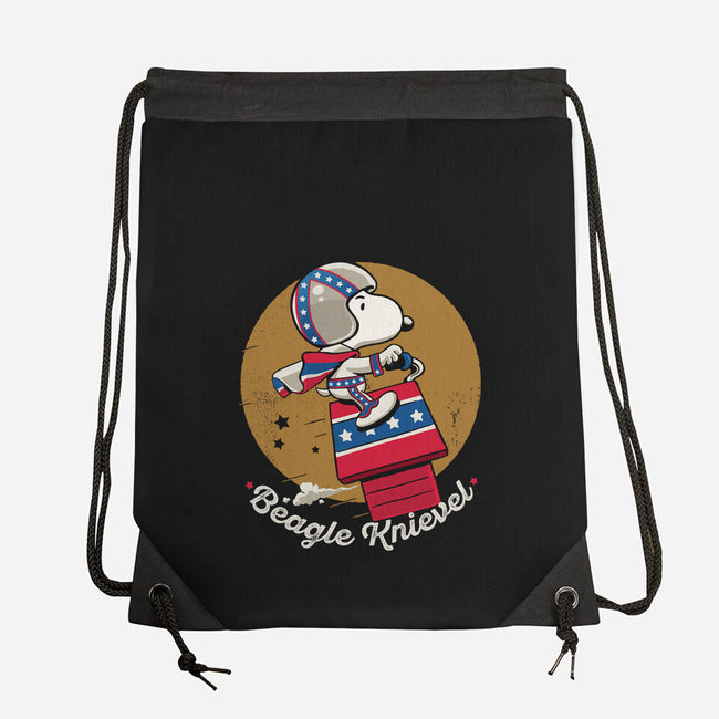 Beagle Knievel-None-Drawstring-Bag-Popnotic
