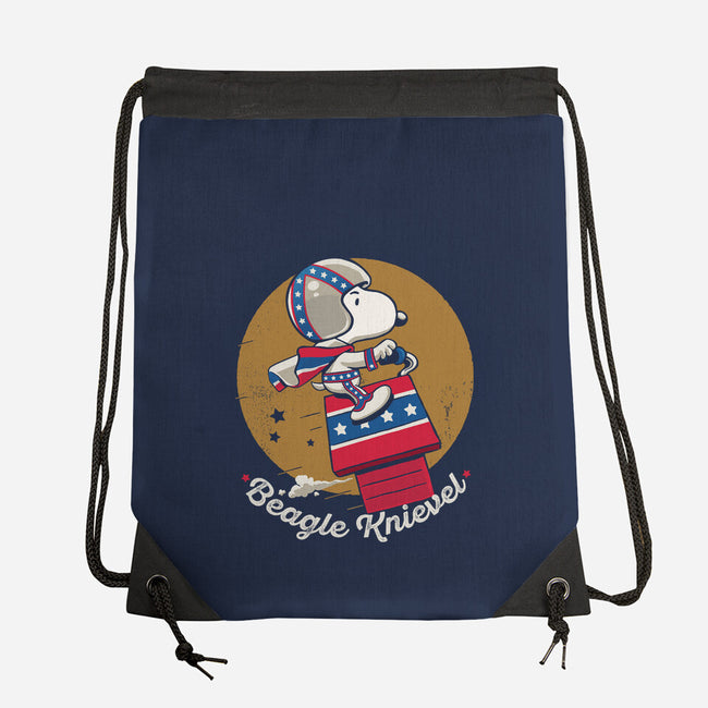 Beagle Knievel-None-Drawstring-Bag-Popnotic