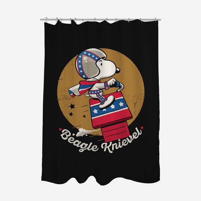 Beagle Knievel-None-Polyester-Shower Curtain-Popnotic