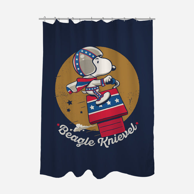 Beagle Knievel-None-Polyester-Shower Curtain-Popnotic