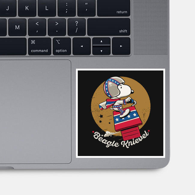 Beagle Knievel-None-Glossy-Sticker-Popnotic