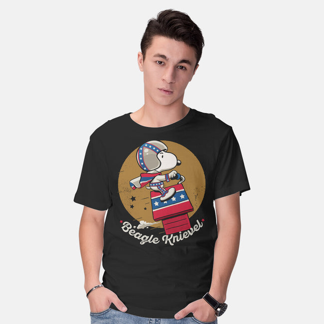 Beagle Knievel-Mens-Basic-Tee-Popnotic