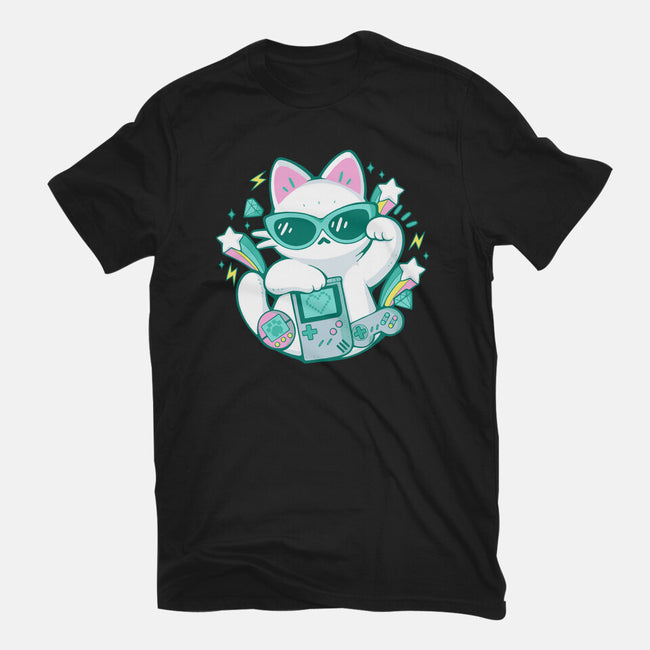 90s Cute Cat-Unisex-Basic-Tee-xMorfina