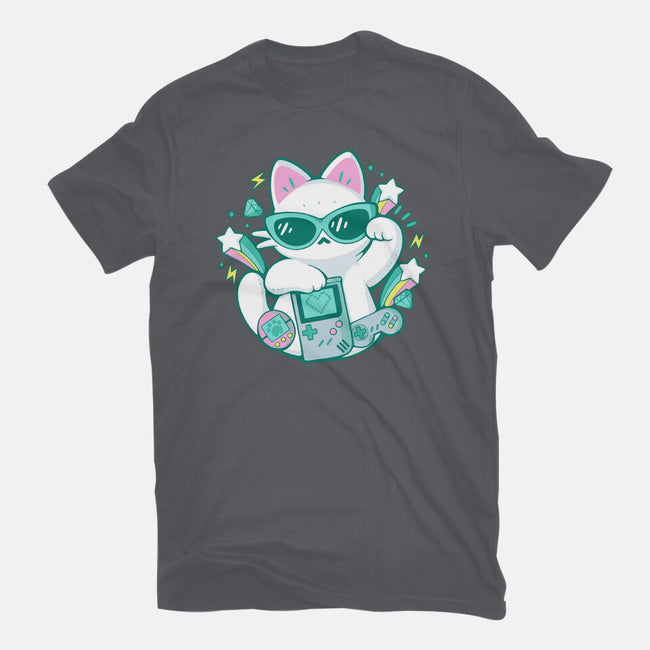 90s Cute Cat-Mens-Basic-Tee-xMorfina