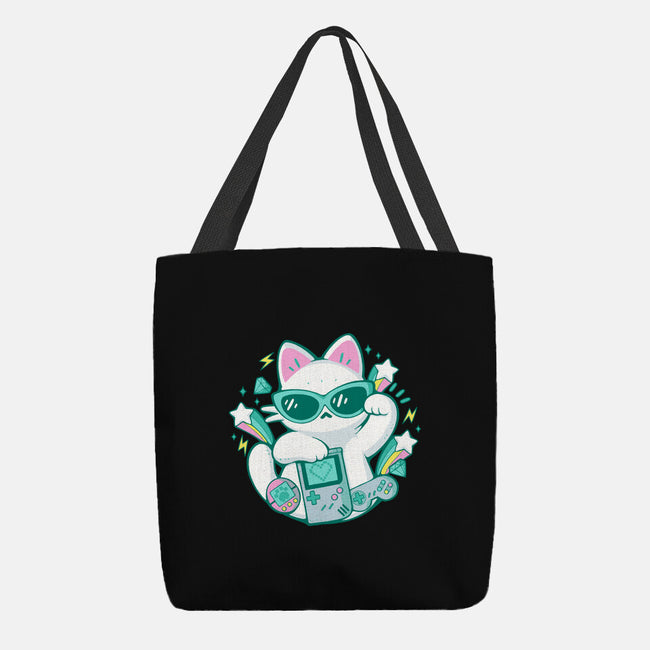 90s Cute Cat-None-Basic Tote-Bag-xMorfina