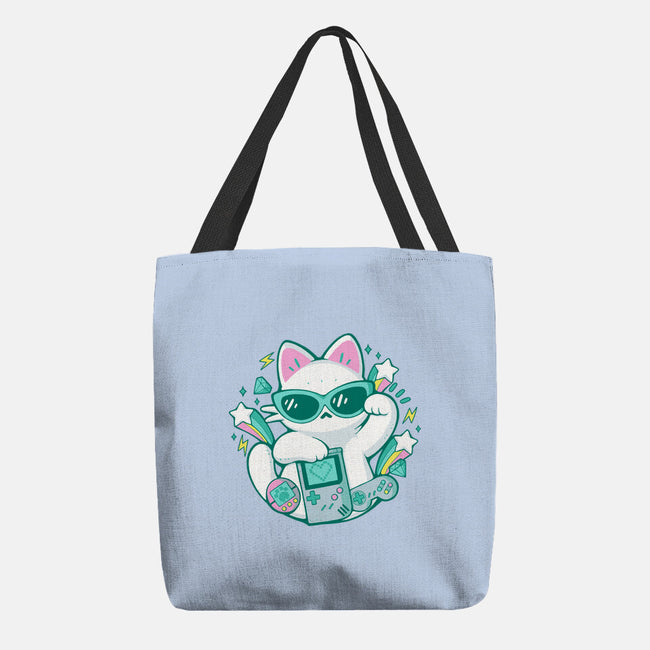 90s Cute Cat-None-Basic Tote-Bag-xMorfina