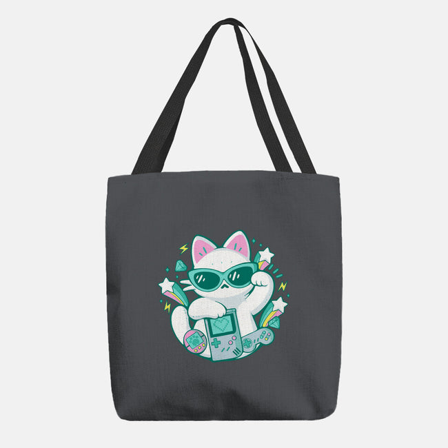 90s Cute Cat-None-Basic Tote-Bag-xMorfina