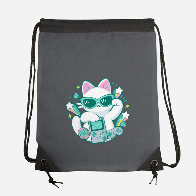 90s Cute Cat-None-Drawstring-Bag-xMorfina