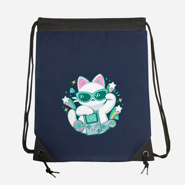 90s Cute Cat-None-Drawstring-Bag-xMorfina