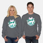 90s Cute Cat-Unisex-Crew Neck-Sweatshirt-xMorfina