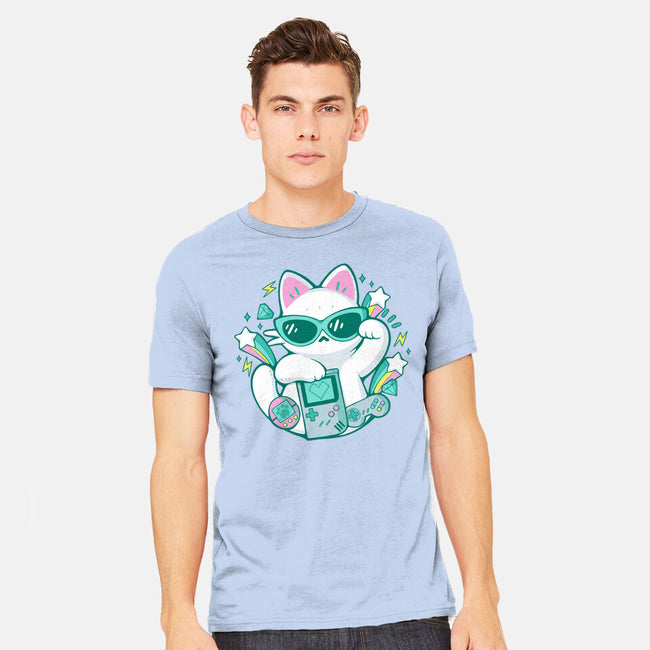 90s Cute Cat-Mens-Heavyweight-Tee-xMorfina
