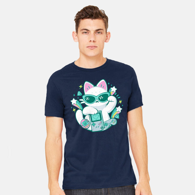 90s Cute Cat-Mens-Heavyweight-Tee-xMorfina