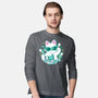 90s Cute Cat-Mens-Long Sleeved-Tee-xMorfina