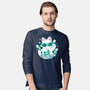 90s Cute Cat-Mens-Long Sleeved-Tee-xMorfina