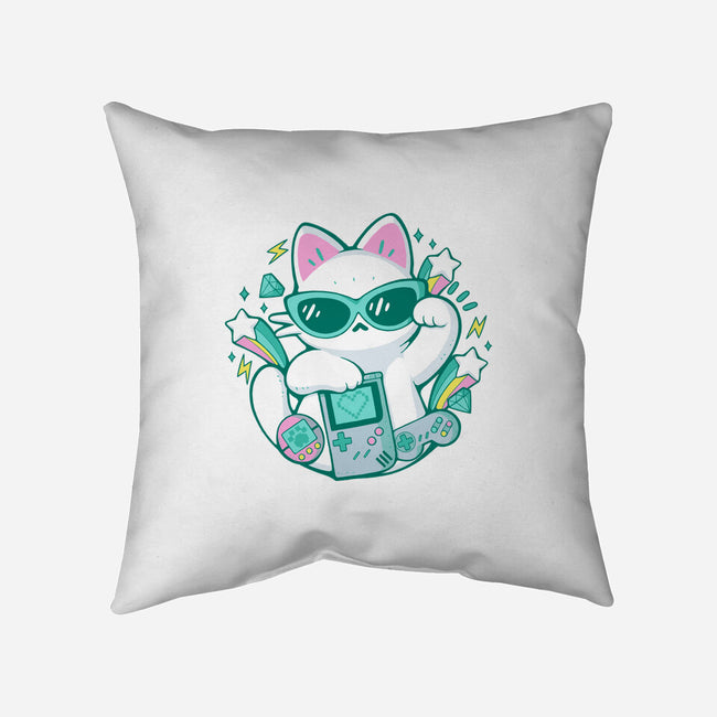 90s Cute Cat-None-Removable Cover w Insert-Throw Pillow-xMorfina