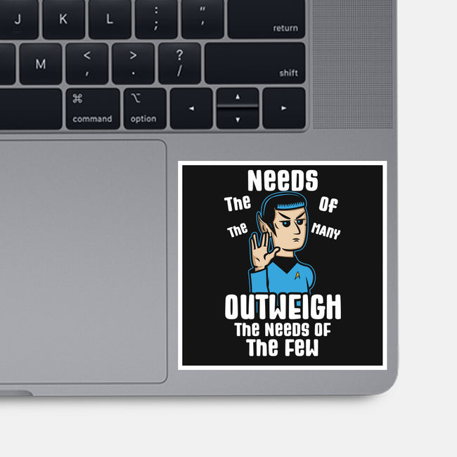 Needs Of The Many-None-Glossy-Sticker-piercek26