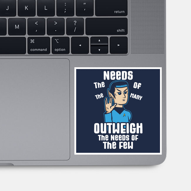 Needs Of The Many-None-Glossy-Sticker-piercek26