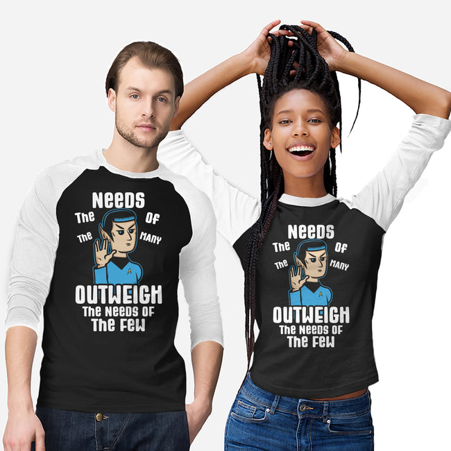 Needs Of The Many-Unisex-Baseball-Tee-piercek26