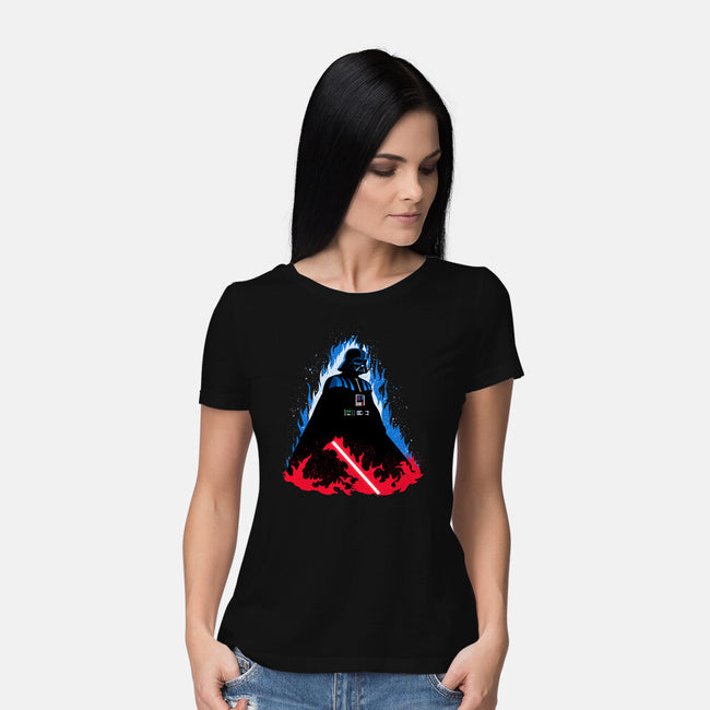 Vader Ascends-Womens-Basic-Tee-MaxoArt