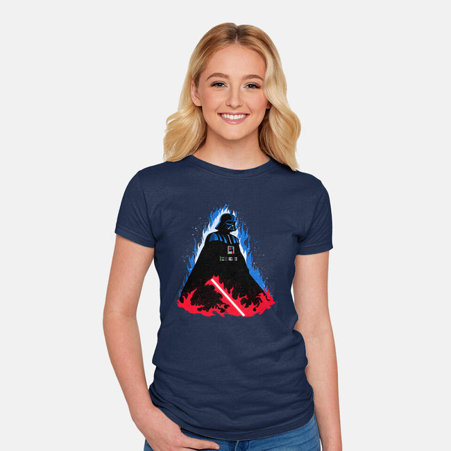 Vader Ascends-Womens-Fitted-Tee-MaxoArt