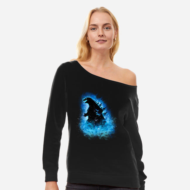God Of Monsters-Womens-Off Shoulder-Sweatshirt-MaxoArt