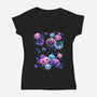 Jelly Colors-Womens-V-Neck-Tee-Vallina84