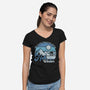 Hoth Winter-Womens-V-Neck-Tee-NMdesign
