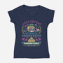 Lucca Ashtear Summer Camp-Womens-V-Neck-Tee-LAGELANTEE