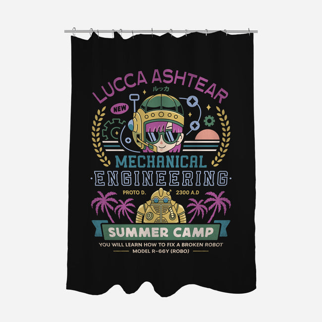 Lucca Ashtear Summer Camp-None-Polyester-Shower Curtain-LAGELANTEE