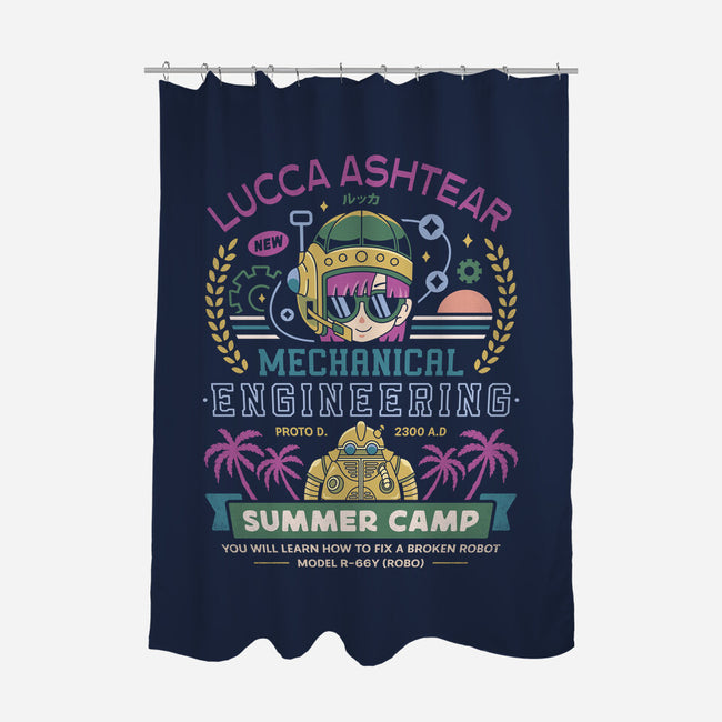Lucca Ashtear Summer Camp-None-Polyester-Shower Curtain-LAGELANTEE