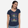 Lucca Ashtear Summer Camp-Womens-V-Neck-Tee-LAGELANTEE