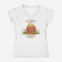 A Smallish Nap Or Two-Womens-V-Neck-Tee-kg07