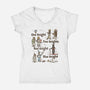 Red Knight Blue Knight-Womens-V-Neck-Tee-kg07