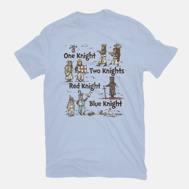 Red Knight Blue Knight-Unisex-Basic-Tee-kg07