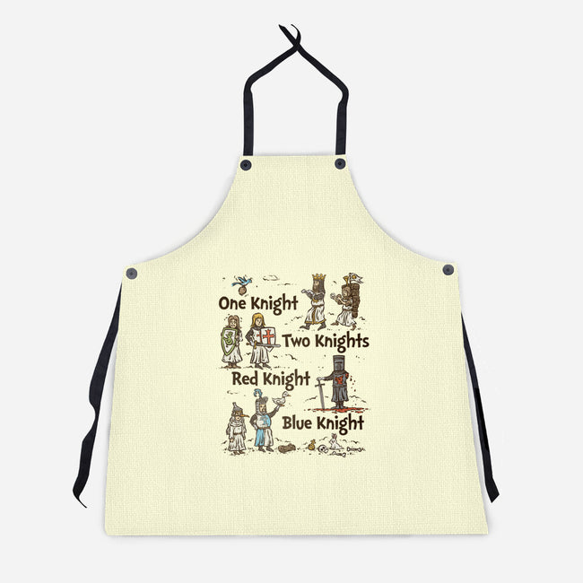 Red Knight Blue Knight-Unisex-Kitchen-Apron-kg07