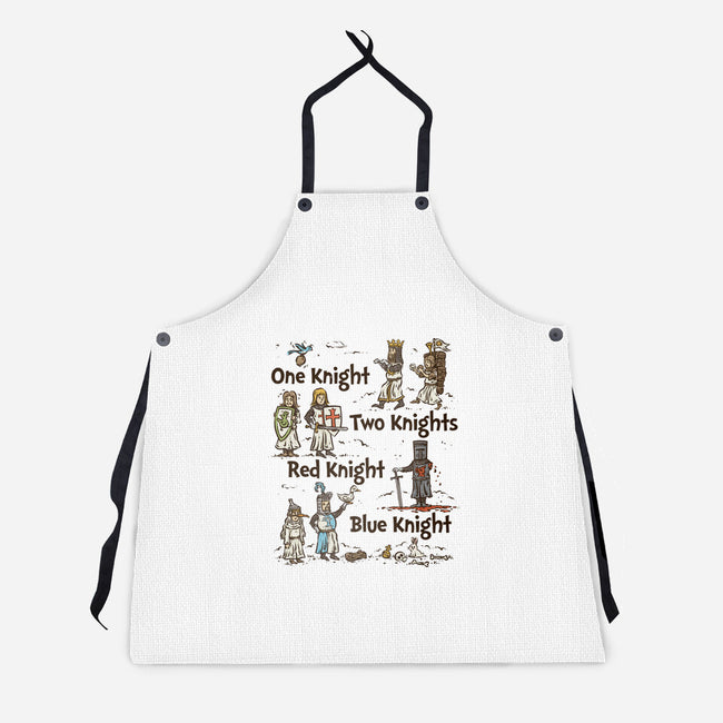 Red Knight Blue Knight-Unisex-Kitchen-Apron-kg07